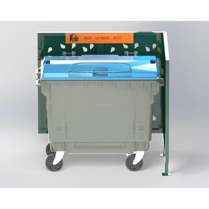 Cache Poubelle Double Feuille En L Recyclage Reste