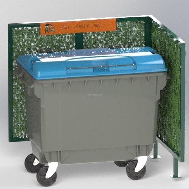 Cache Poubelle Conteneur Verdoyant En L Recyclage Reste