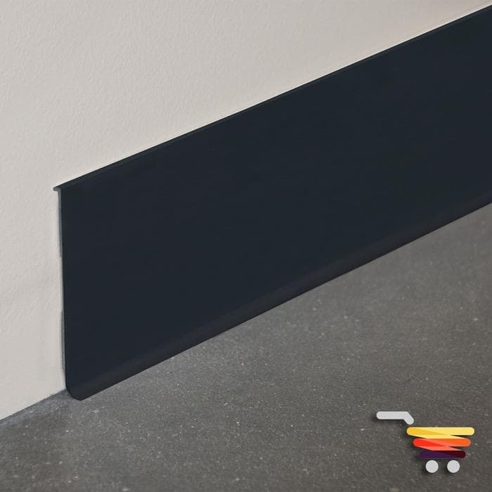 Plinthe rigide à lèvre PVC anthracite