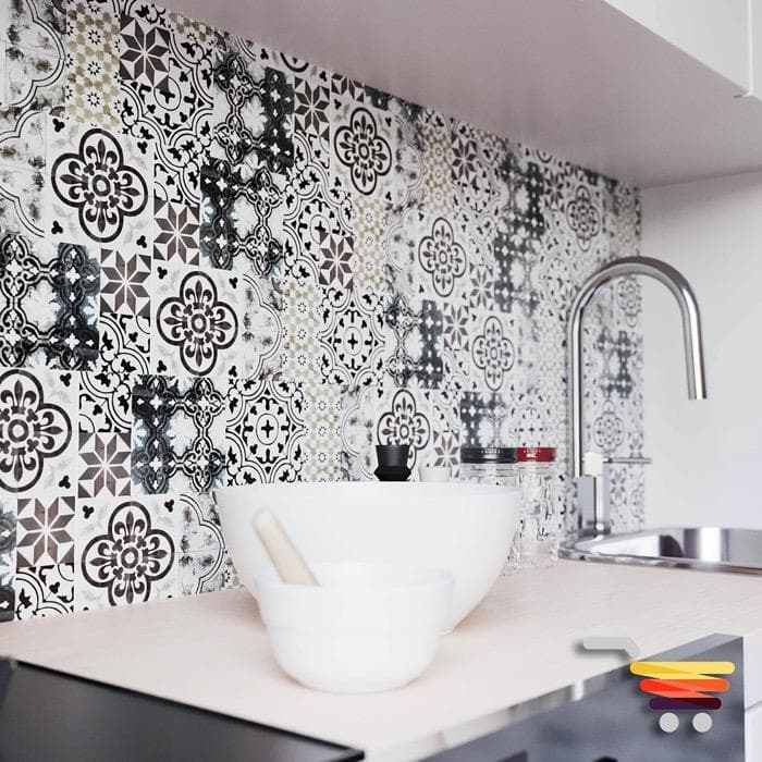 Lambris PVC Imitation carreaux de ciment