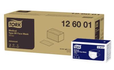 MASQUE MÉDICAL TORK DE TYPE IIR 10X50PIÈCES