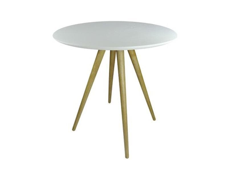 Table bistrot bois teinté blanc 129 €