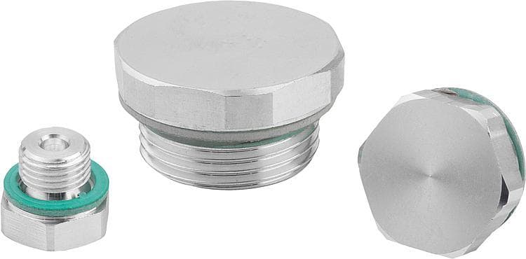 Bouchon fileté aluminium