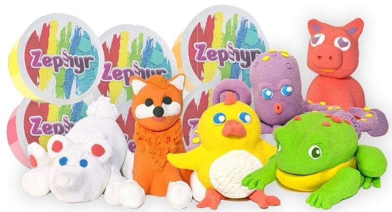 Großes Knetmasse Set Zephir