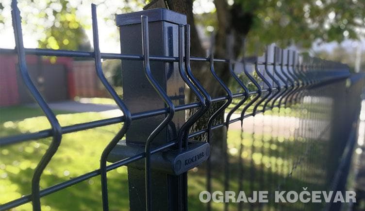 Wire fence panels 3D