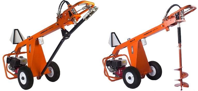 Ручной гидравлический ямобур "Крот-9"