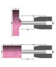 SCHLEIFSTIFE MIT ZYLINDRISCHEM KOPF
