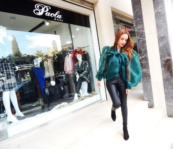 Chemise Manche Bouffante Organza