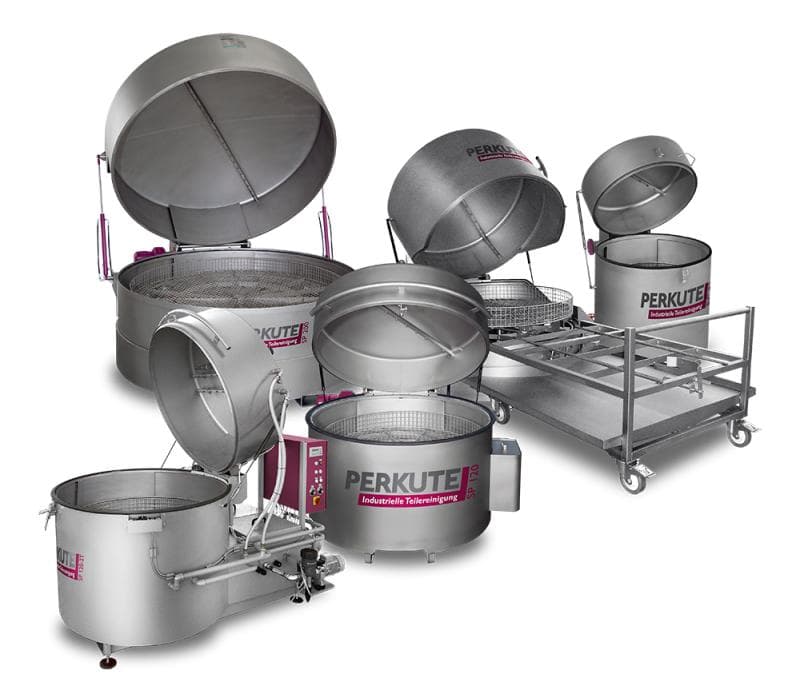 Industrial parts cleaning with the Perkute Toploader Series