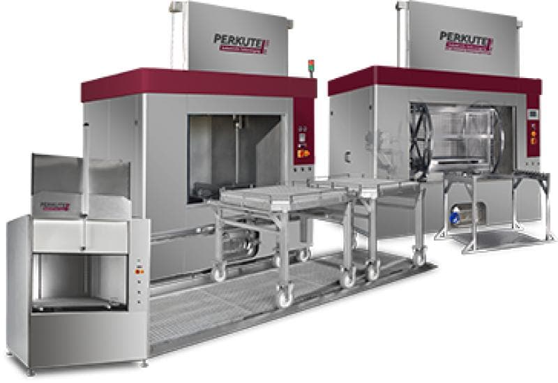 Industrial parts cleaning with the Perkute Frontloader...