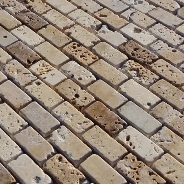 فسيفساء ترافرتين 2.5 × 5.0 متعدد الألوان ريفي