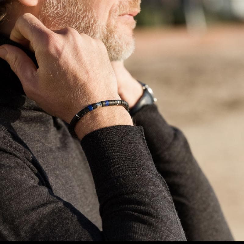 BRACELET HEISHI LAPIS LAZULI