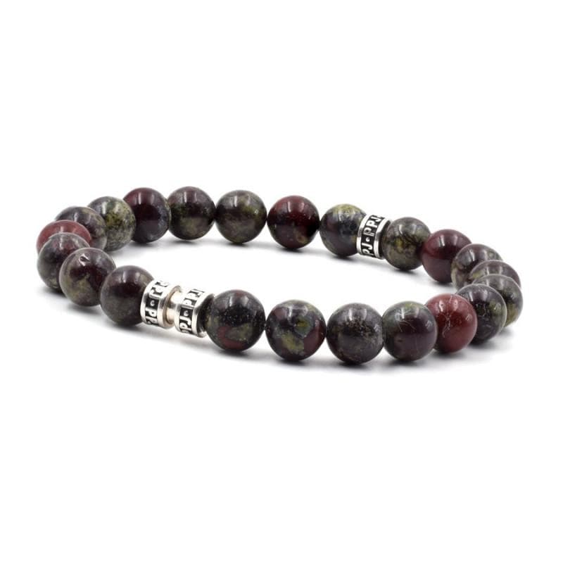 BRACELET HOMME PPJ JASPE DRAGON D'AFRIQUE 8 MM