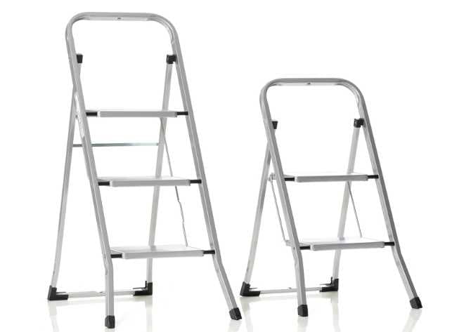 Bancos de etapas de aço sólido e seguro