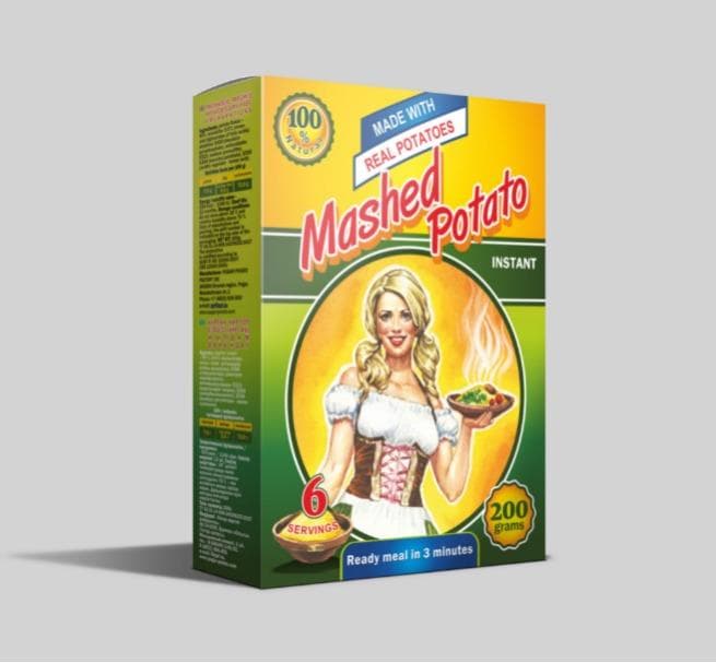 Potato Flakes. Dehydrated mashed potatoes