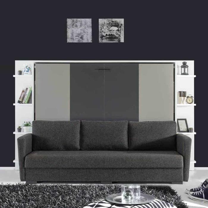 Lit escamotable horizontal 2 places