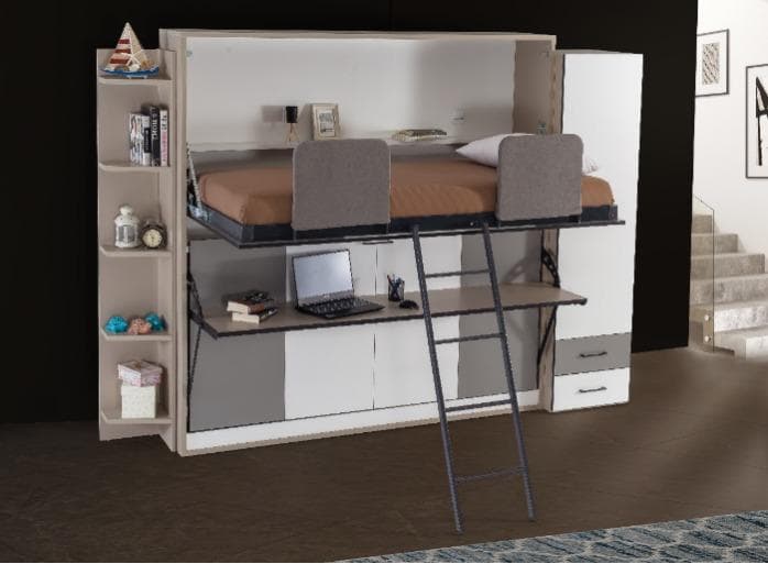 Lit escamotable superposé horizontal optimal