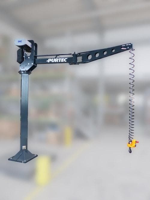 Säulenmanipulator  mit Knickarmausleger und Kettenzug