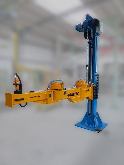 Hubsäule mit Knickarmausleger