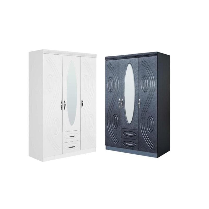 Armoire 3 Portes Avec Miroir Et Titoir M6