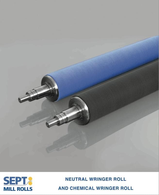 Neutral wringer roll and chemical wringer roll