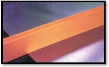 Wiper bars: non-woven synthetic fibers compressed and bonded.