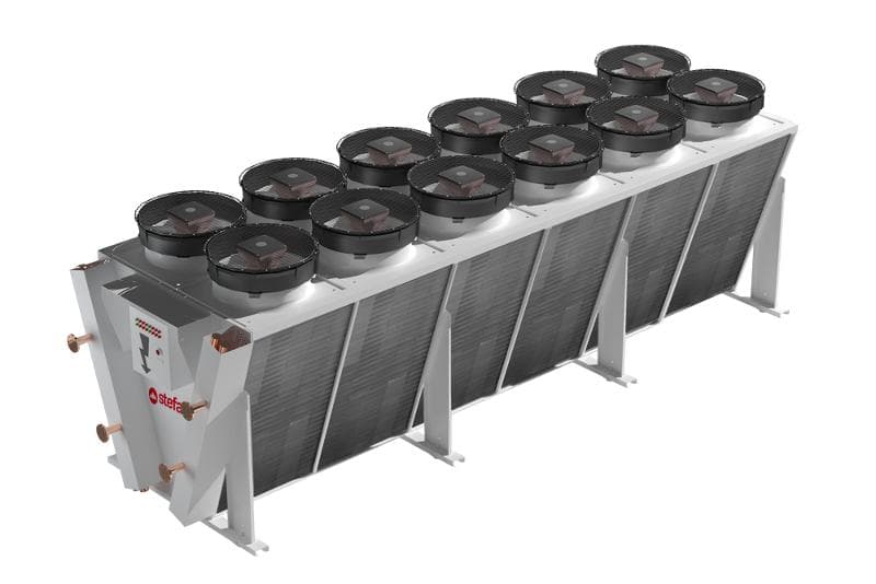 Ostro c v-type double-row condenser