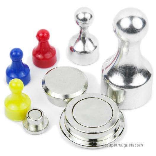 Büromagnete in verschiedenen Ausführungen