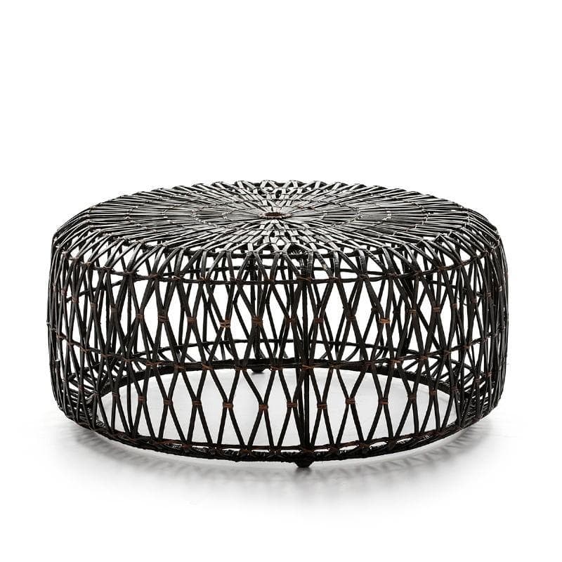 Der Puff 89x89x38 Wicker Brown/schatz - Poufs