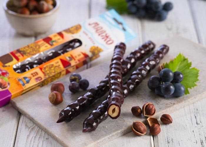 churchkhela with grape hazelnuts