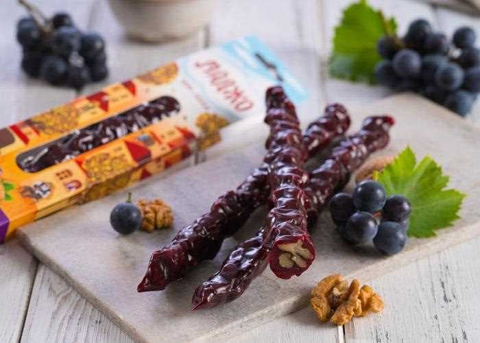 churchkhela with grape walnut