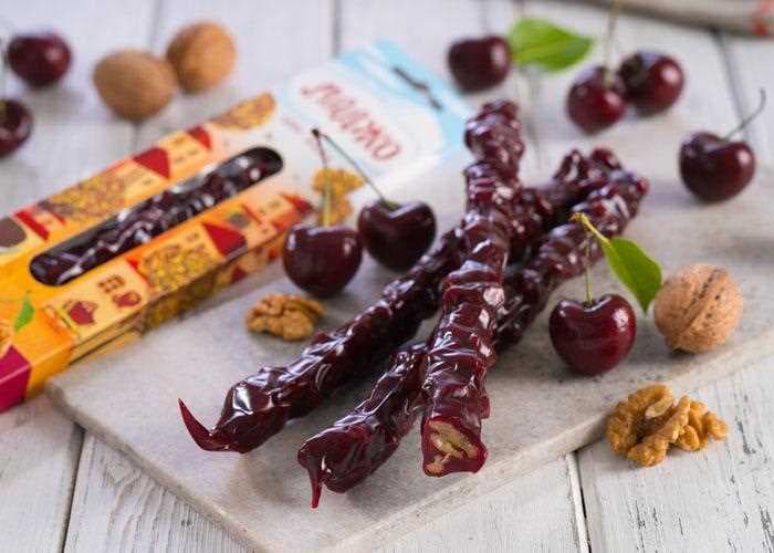 churchkhela with walnuts cherry