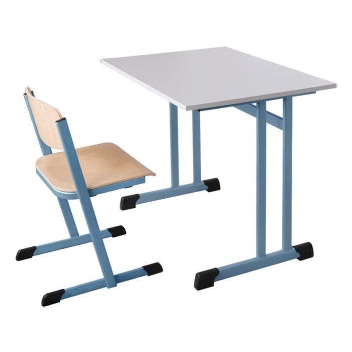 Einer-Schülertisch HPL, Doppel-C-Form