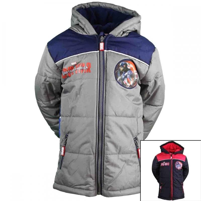 10x Parkas Captain America du 3 au 8 ans
