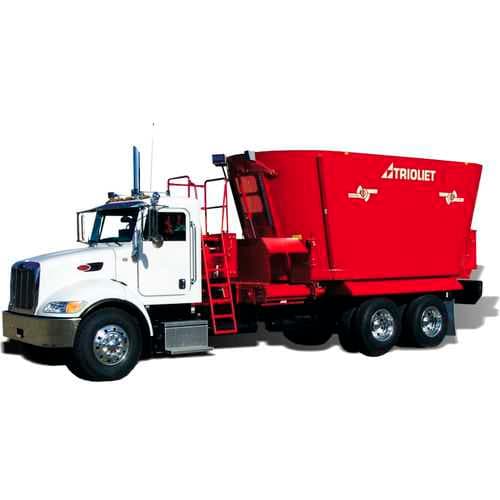 Truckmount self-propelled mixer wagon