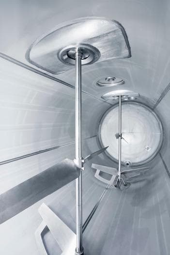 Tankcontainer mit Rührwerk