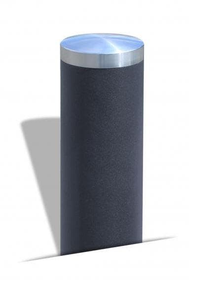 Potelet anti stationnement acier avec tête aluminium