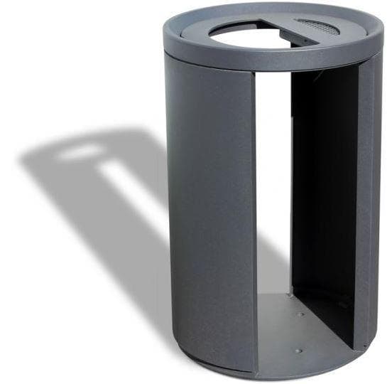 Corbeille publique Vigipirate ajourée