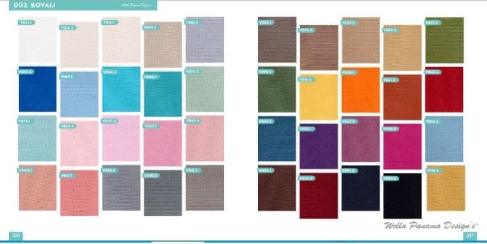 Panama Duck Bezi Düz Renkler