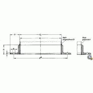 Winkelflansche DIN 24155
