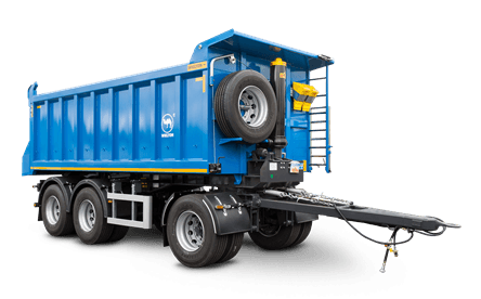 16 m3 veya 20 m3 küp şekilli  damperli römork