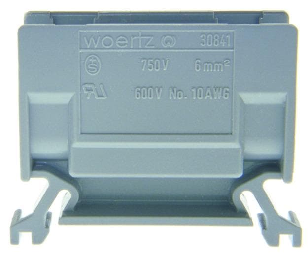 Abzweigklemme DIN35 6mm2 grau