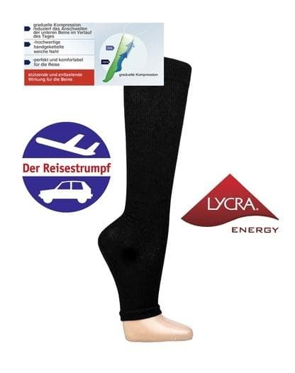 LYCRA® Energy Stützkniestrumpf Ohne Fußspitze * 2er-Bündel