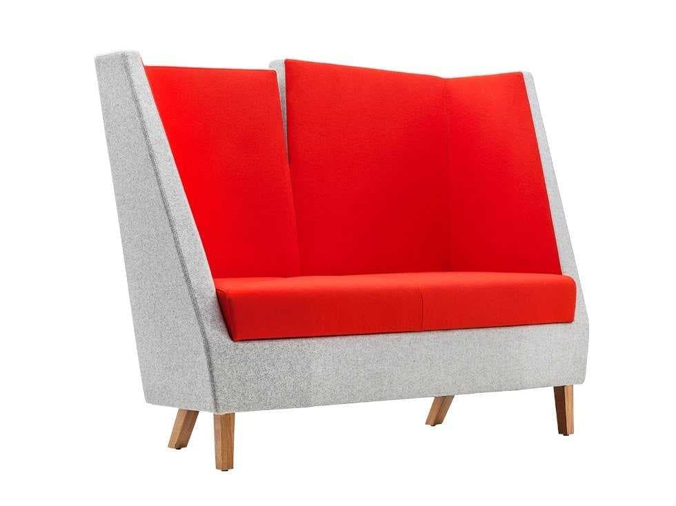 Yüksek sırtlı kumaş restoran kabini