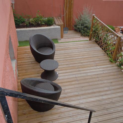 wooden terrace