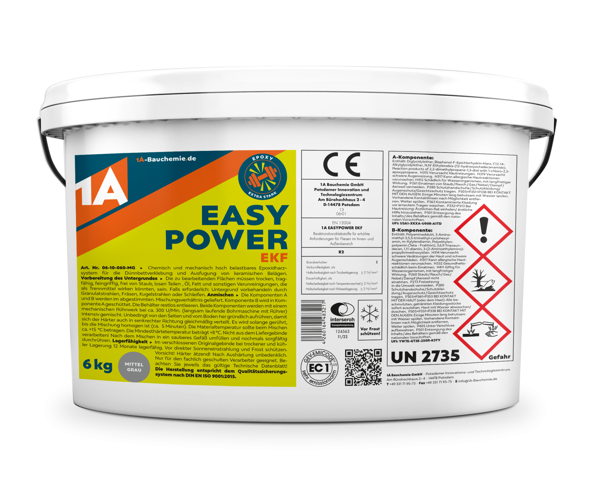 Tile and natural stone adhesive