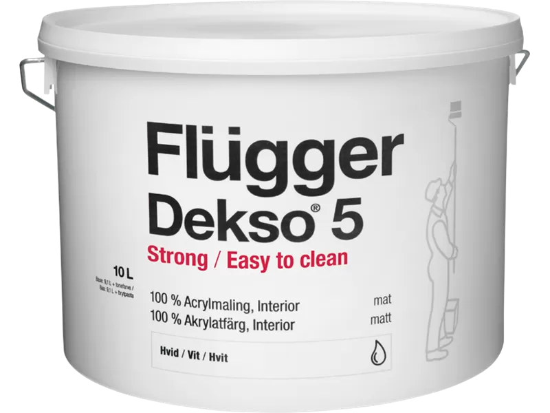 WATER BASED PAINT FLUGGER DEKSO 5 MAT ACRYLIC