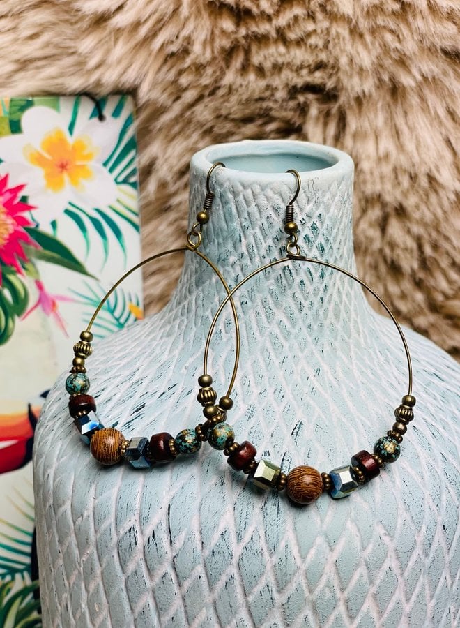 Boho Earrings Round