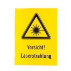 laser warning sign