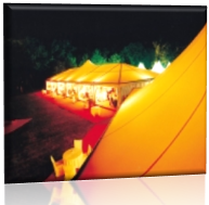 Tents and modular reception structures